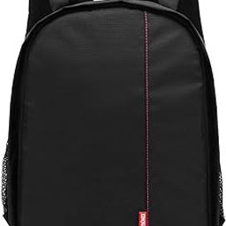 Outdoor Small DSLR Digital Camera Video Backpack Water-Resistant Multi-Functional Breathable Camera Bags (Red) -Layfoo-picture-50