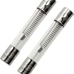 5A 250V Slow Melt Time Delay Insurance | Glass Tube Fuse for Microwave Oven (Transparent, 6 x 30 mm) -2 PiecesLP-26