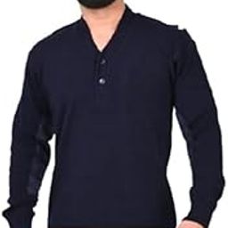 Navy Blue V Neck Knitted Sweater | Woolen Men's Pullover Colorblock Sweater | Solid Slim Fit V-Neck Cardigan for Men | Men Navy Knit Sweater-image-80