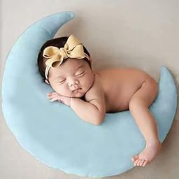 The Purple Tree Moon and Star Cushion Baby Photo Shoot Prop Accessories (50x50 cm, 1 Moon and 5 Star, Baby Blue) Cute Props for Babies, Newborn Photography Props, Moon Cushion-picture-19