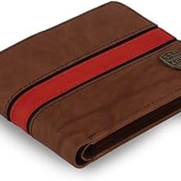 Leather Wallet | Stylish Leather Wallet for Mens | Genuine Leather Men's Wallet Brown(Red)-19