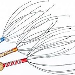 Adimac Auto Head Massager Set of 3 – Hand Held Scalp Massagers for Hair Regrowth, Headache Relief, Anxiety Reduction, Octopus Design, Relaxing Massage Tool for All Ages-image-91