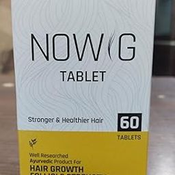 Saived Pharma NOWIG Tablets, 60 Count, Ayurvedic Formula for Hair Follicle Strength & Scalp Nourishment, Unisex-Adults, Brown-image-53