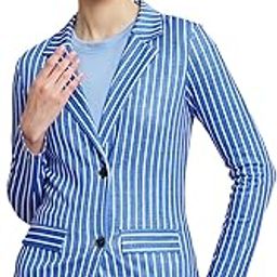 Women's Lycra Double Breasted Stripe Blazer-picture-41