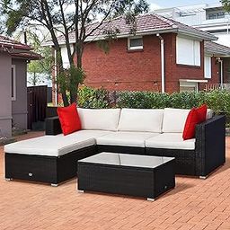 MJA FURNITURE 3 Seater Outdoor Sofa for Balcony, Garden | Weather Resistant 3-Piece Outdoor Patio Furniture Set | Indoor & Outdoor Furniture-image-62