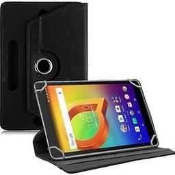 TGK Rotating Cover for Alcatel A3 10 10.1 inch Tablet (Black) Universal 360 Degree Leather Rotary Swivel Stand Case-image-1