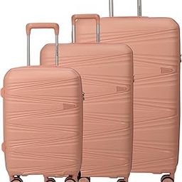 Vacanza Polypropylene Hardcase Luggage with TSA Lock Pink (1 cabin-55 cms / 2 Check-in-65/75 cms, S-M-L)-image-46
