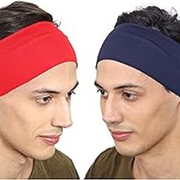 Workout Headband for Women & Men - Wide, Moisture Wicking & Non-Slip Exercise Hairband or Sports Sweatband - Keep Your Hair in Place - Performance Stretch & Ideal for Running & Yoga-image-76