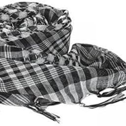 ™ 2xOutdoor Arabic Scarf for Women and Men Head Neck Wrap Desert Keffiyeh Turban black and white | Scarves & Wraps | Womens Accessories-image-81