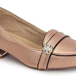 Women Comfortable Block Heel Pointed Toe Fashion Pump Shoes for Daily use, Office use, Casual use-image-5