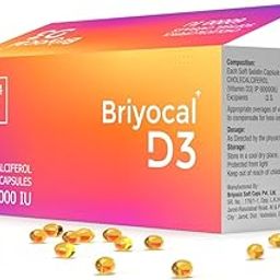Briyosis Briyocal D3 - Vitamin D3 Capsule 60K (For Once A Week Use) Optimizing Vitamin D Levels Is Essential For Enhancing Overall Health And Well-Being-image-36
