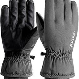 SAZ DEKOR Winter Warm Gloves Touch Screen with Reflective Logo Anti-Slip for Outdoor Grey M SK19-image-45
