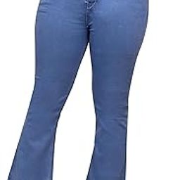 Women’s High-Rise Bell Bottom Jeans – Flared Stretchable Denim Pants | Trendy Bootcut Style | Retro-Inspired Fit for Office, Pa Outfit | Classic Straight Leg Jeans-image-44