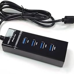 The ES-USB HUB 380 Mbps 4-Port with LED Light USB 3.0 Hub, Multi USB Port Expander with 30cm Cable, Fast Data Transfer USB Splitter for Laptop, Compatible with All USB Port Devices-14