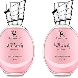 Ramsons - U R LOVELY Eau De Parfum, 30mlx2 Liquid Perfume For Women, TN - Bergamot, Peach, Orange, Grapefruit, Aquatic, MN - Lilly of the valley, Rose, Jasmine, Cinnamon, BN - Woody, Musk, Vanilla-image-18