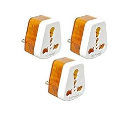 Hi-Plasst (Pack of 3) 3-Pin Heater/Geyser Plug 16 amp Converter Plug (5amp - 15amp) - Universal Socket Adapter for All Types of Indian and International Devices (6amp-16amp)-19