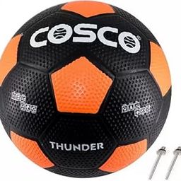 COSCO Thunder New Football Orange Color with 2 Niddle Football - Size 5 (Pack of 1)-11
