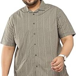 thomas scott Plus Size Premium Floral Printed Pure Cotton Casual Shirt-picture-17