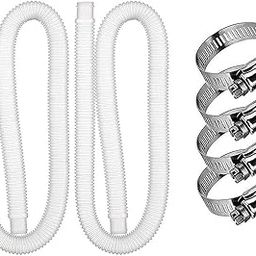 Swimming Pool Replacement Hose and Clamp Pool Filter Pump Replacement Hose Compatible for 300GPH 330GPH Pump,2 Hose,4 Clamp-picture-16