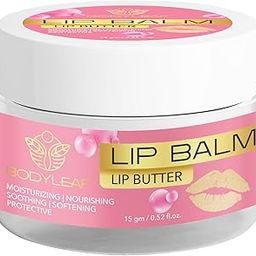 Bodyleaf Lip Balm/Butter, Moisturizing, Nourishing | Natural Pink Lips, Nourishment, Dark And Chapped Lips | Lip Balm For Dry & Chapped Lips With Vitamin E, Shea Butter-picture-21