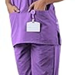 DRx5 Scrub Suit for Women - Classic V-Neck Healthcare Uniform Set | Premium Blend for Comfort and Durability | Ideal for Doctors, Nurses, and Hospital Staff-image-39