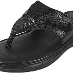 mochi Men's Synthetic Leather Slippers-picture-1