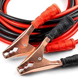 COOZO Car Heavy Duty Auto Jumper Cable Battery Booster Wire Clamp with Alligator Wire, 2.21m/500 Amp (Red&Black)-26