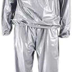 UJEAVETTE 3xFitness Sauna Suit Exercise Gym Home Sweat Suit Hoodie Pants Yellow M-image-82