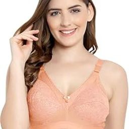 Fashiol Women's Cotton Minimizer Saree Bra | Plus Size Full Coverage Non-Padded Heavy Bust Everyday Ladies Bras - 34 Till 50-95