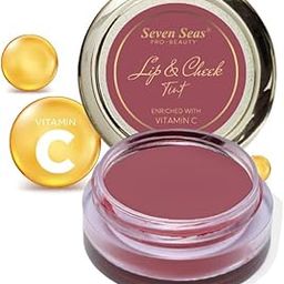 Seven Seas Lip & Cheek Tint Richness Of Essential Oils And Vitamin C For Lips, Eyelids & Cheeks, Matte Finish Give You a Soft Natural Glow (Copper Rust)-image-0