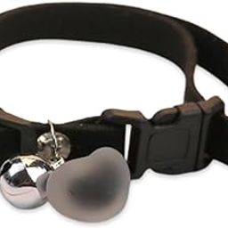 YellowCult Fancy & Comfortable Pet Collars for Cats, Puppies, Small Dogs, Fat Rabbits with Adjustable Size, Bell, Resin Heart & Buckle Safety Lock-[Suede Leather] - [Black]-image-33