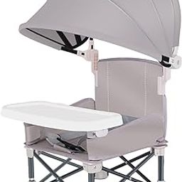 BNF Children Dining Chair Food Tray Feeding Chair for Children Girls Boys Travel Gray with Cover | Baby | Feeding | High Chairs-image-31