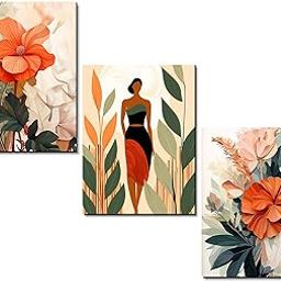 HOTHOUSE Nature Wall Art MDF Panels For Wall Decoration | Panels For Living Room Office Bed Room | Floral Wall Panels Home Decoration | Matt Laminated and Double Sided tape Inside the Box (Art 4, 9x12 inch, Unframed)-image-67