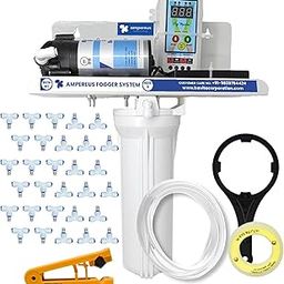 AMPEREUS® Fogger Kit for Dairy Farm | Top-Performance Fogger System with 300 GPD Pump, 30 Durable Nozzles & 45m Pipe | Ideal for Dairy Farm Cooling & Humidity Control (Nozzle Distance 1.4m)-4