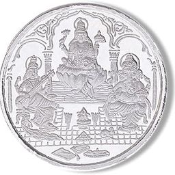 999 Silver Ganesha + Lakshmi + Saraswathi 10 Gram Coin (BEST GIFT)-image-78