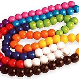 SARTHAM Counting Beads, Counting Toys for Kids, Age 3+, Multicolour, (100 Beads)-0