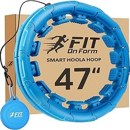 Smart Hula Fit Hoop for Adult Weight Loss - Infinity Exercise Hoola Hoop - Weighted Hoolahoop for Women - Abs Workout Hoopfit - 24 Knots-image-55