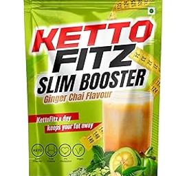 KettoFitz Slim Booster – Ginger Chai Flavour, Keto Weight Loss Drink Mix, High Protein, Sugar-Free, High Fibre, Vegan, 14 Sachets x 20g-16