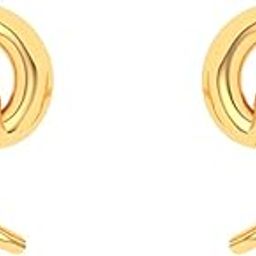 22Kt(916) Yellow Gold Unique Kolka Shape Three Dots Stud Earring For Women & Girls - 1.05 Gram-image-45