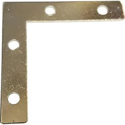 Stainless Steel 2 Inch Flat L Patti for Photo Frame L Shaped Joint Support Angle with Screw/ 90 Degree Flat Bracket for Frames & Wall Arts Furniture Windows with Screws ( Pack of 50 )-picture-27