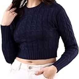 Women's Ribbed Crop Sweater Minimalistic Elegance for Every Occasion-image-25