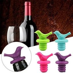 Shuban Pack of 4 Wine Bottle Stopper Silicone Wine Bottle Sealer Silicone Beverage Bottle Plug Wine and Beverage Bottle Stopper Rubber Wine Saver for Bar, Kitchen, Holiday Party, Wedding-image-4