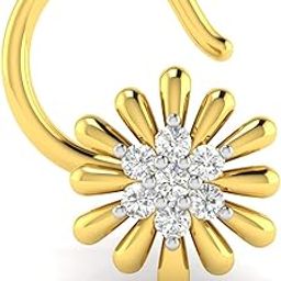 14KT Rose Gold Nose Ring for Women-image-94