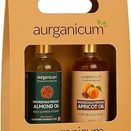 Aurganicum Raksha Bandhan Gift Pack – Saffron-Infused Almond Oil (100ml) & Apricot Oil (100ml) | Natural Skincare Combo-image-14