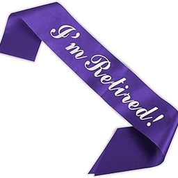 WOBBOX Happy Retirement Sash, Retirement Party Decorations-(1 Pcs) (FP4514)-image-84