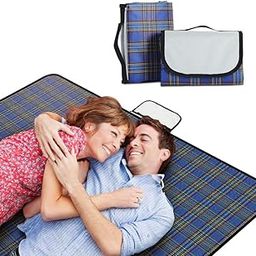 NIWRT Waterproof Polyester and PVC Camping and Outdoor Foldable Sleeping Picnic Mat (Blue, 6 x 5 Feet)-image-33