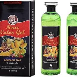 ClubComfort Fruit Vinegar Black Gel Color, Healthy And Harmless Black Color Hair Dye For Hair Care (500Ml X 2)-image-2