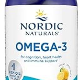 Nordic Naturals Omega 3 Liquid|1560 Mg Omega 3 Fatty Acid|Sardine Fish Oil Syrup With EPA & DHA Supplement For Heart,Brain Health & Immune Support|Fish Oil Lemon Flavour 8 Floz 237 ml, 0.4 grams-25