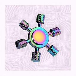 Shivsoft 6 Arm Fiddget Maze Metal Puzzle Stress Relief Sensory for Kids and Adult Spinner Beans Top Spinning As Gifts & Creative Toys Games Made in India-image-24