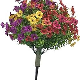 HEAVENGLOW Violet Flowers Stake Creative Lifelike Fake for Potted Plants Porch Sidewalk Style B-image-43